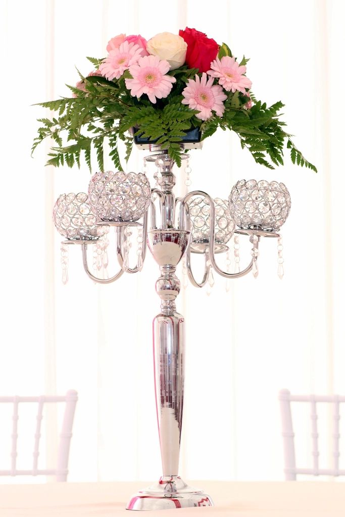 A table laid for a wedding reception